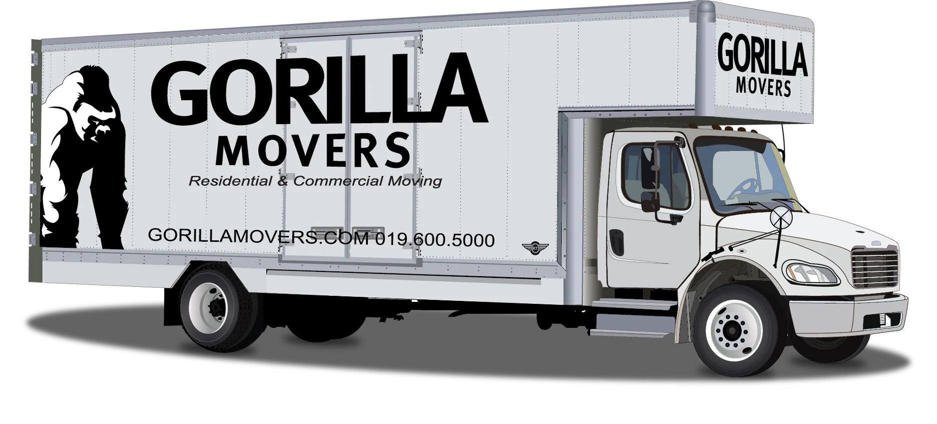 Gorilla Movers truck in San Diego