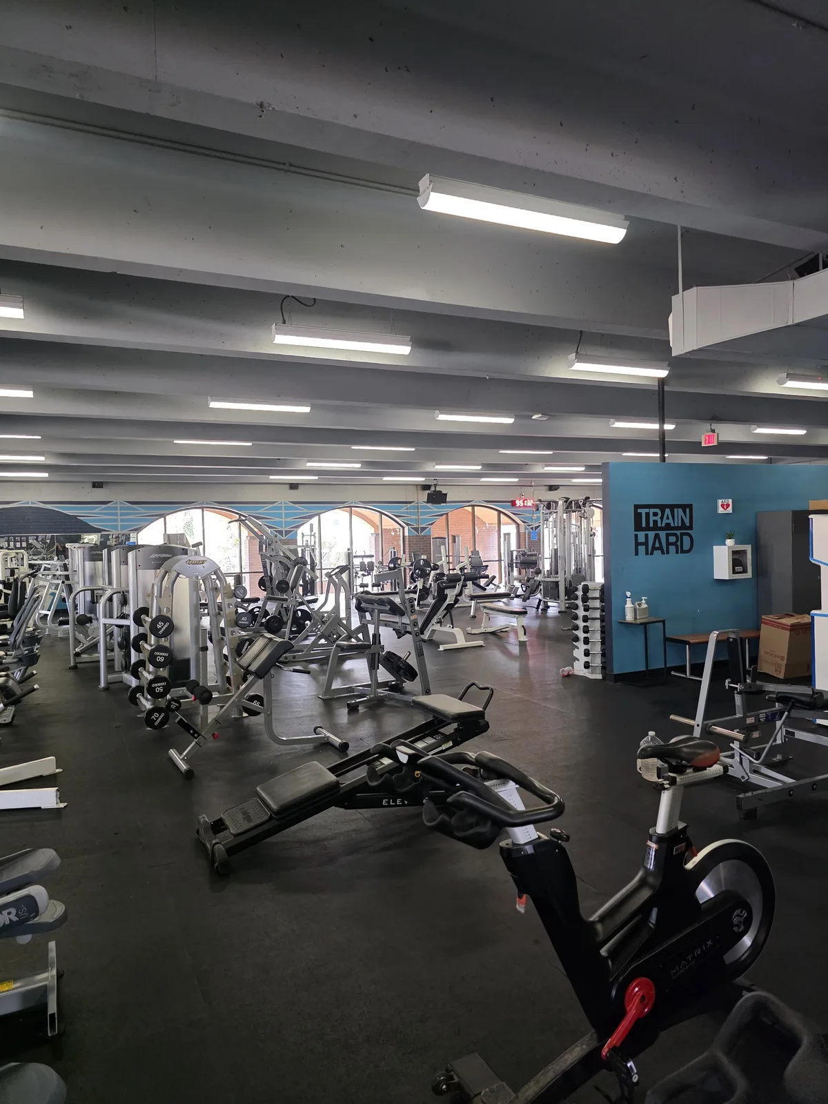 Gorilla Movers securing free weights in crates for La Jolla gym move