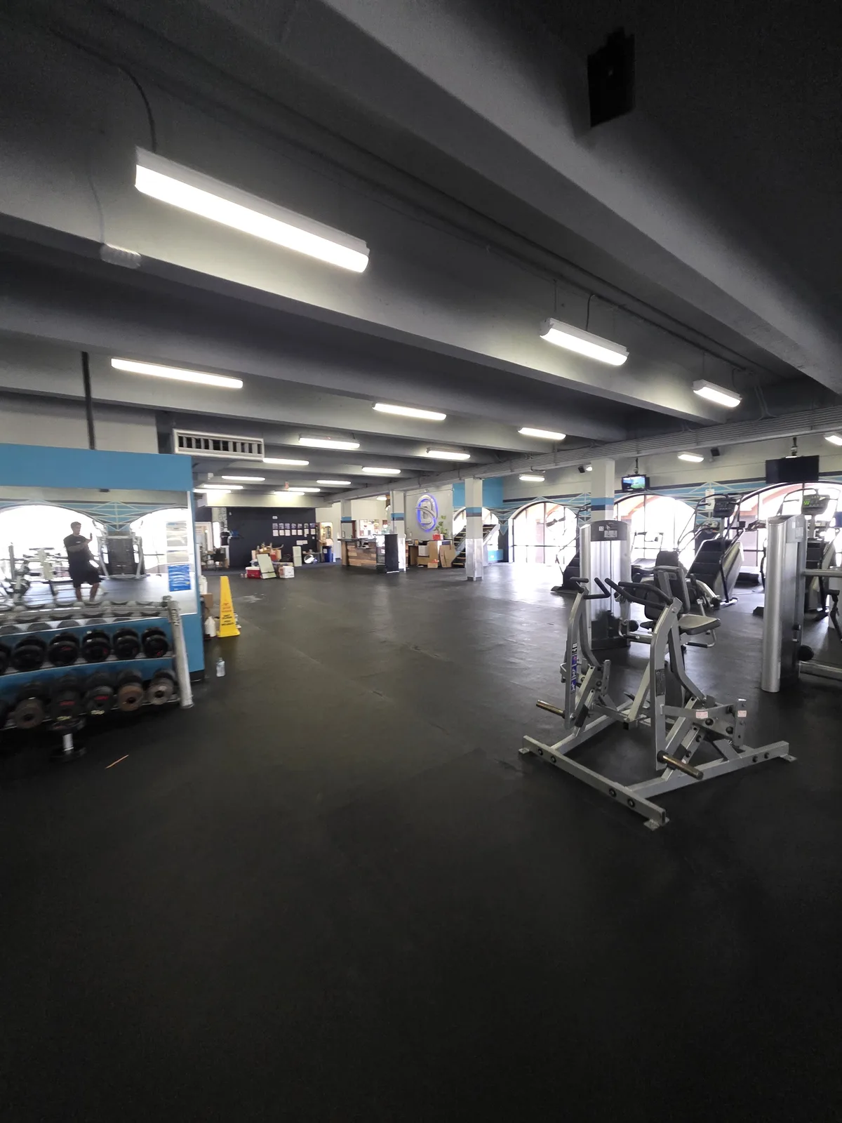Gorilla Movers wrapping spin bikes for La Jolla gym relocation