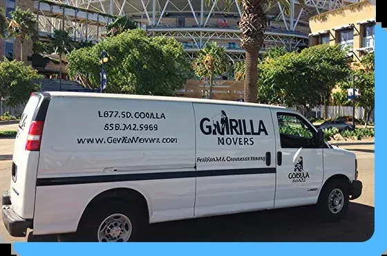 Gorilla Movers crew on an FF&E installation job